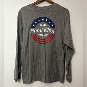 Gray Long Sleeve Men's Tee